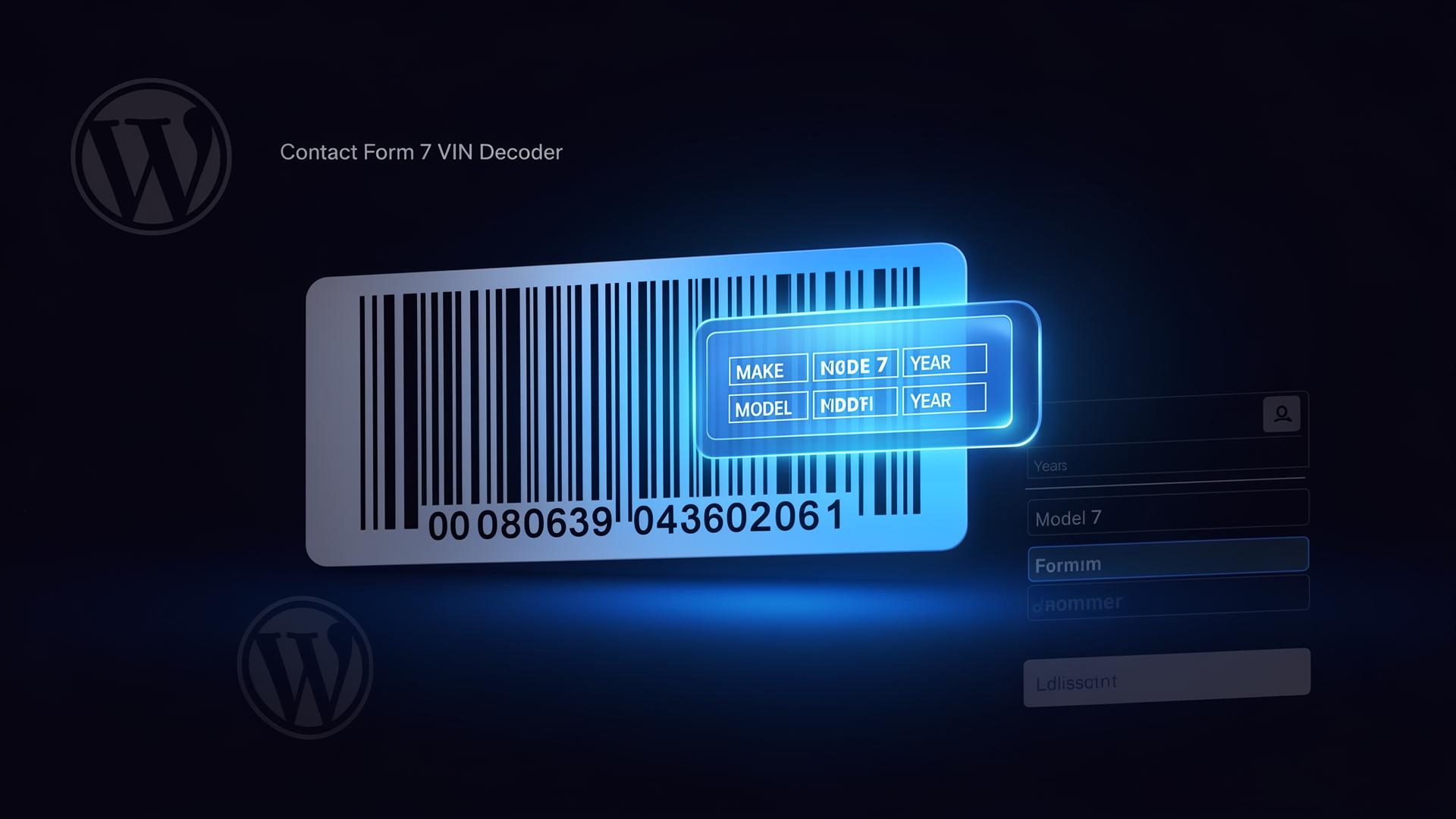 WP CF7 VIN Decoder Plugin